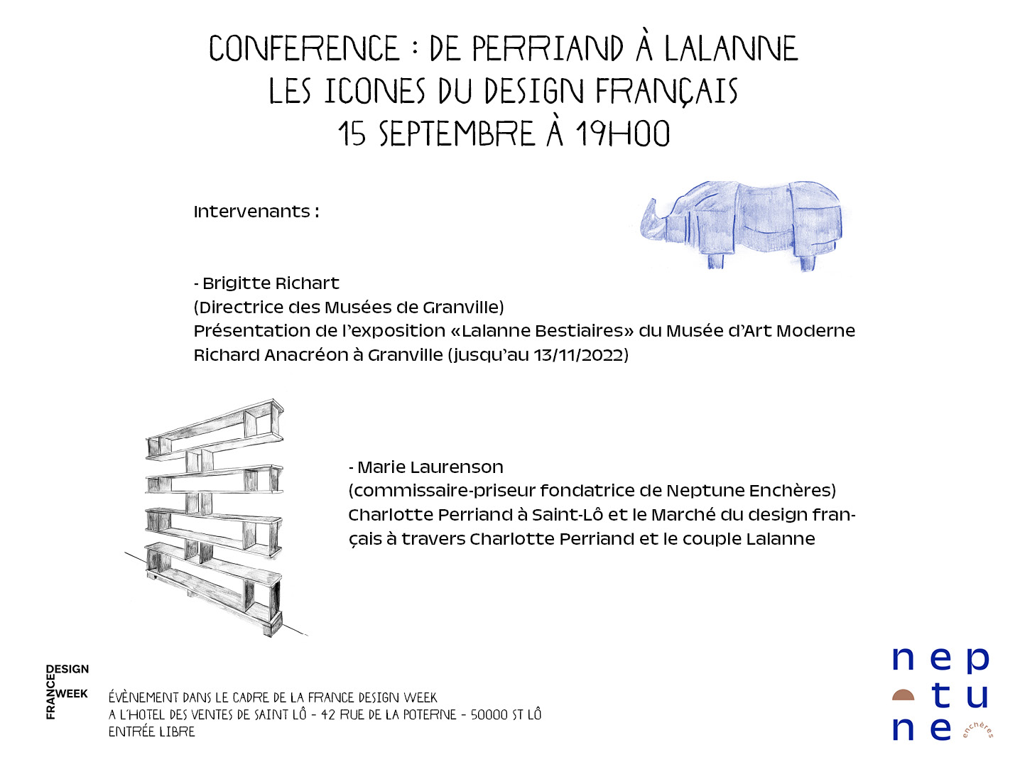 Conférence : De Perriand à Lalanne - Les icônes du design français